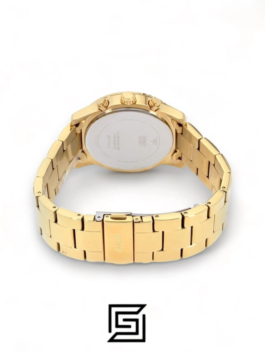 watches Guess Women's Gold Dial Stainless Steel Band Watch - W0774L5