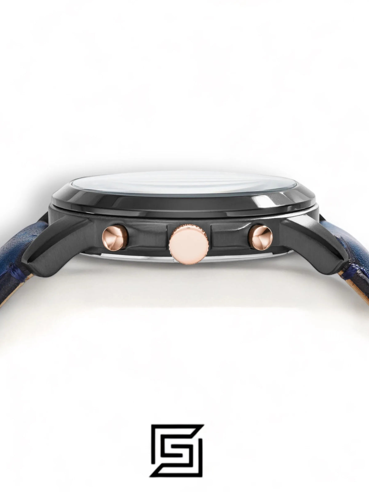 Fossil original-watches Grant Chronograph Navy Leather Watch - FS5061