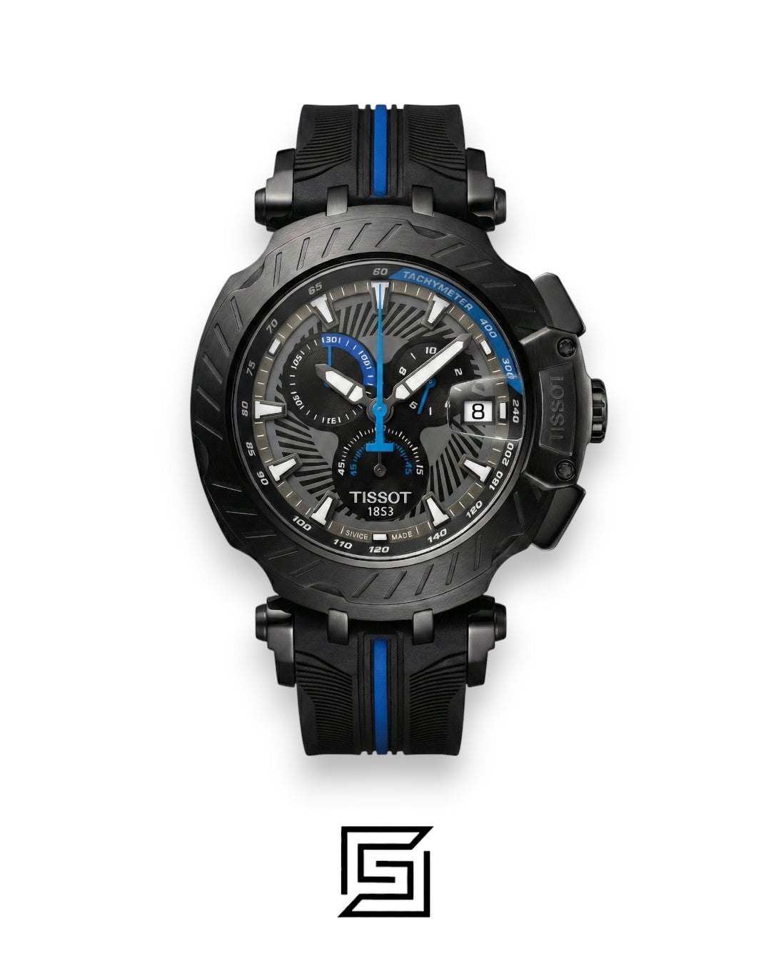 Tissot T-Race New Collection - Rose Gold / Black / Blue - Rubber Strap