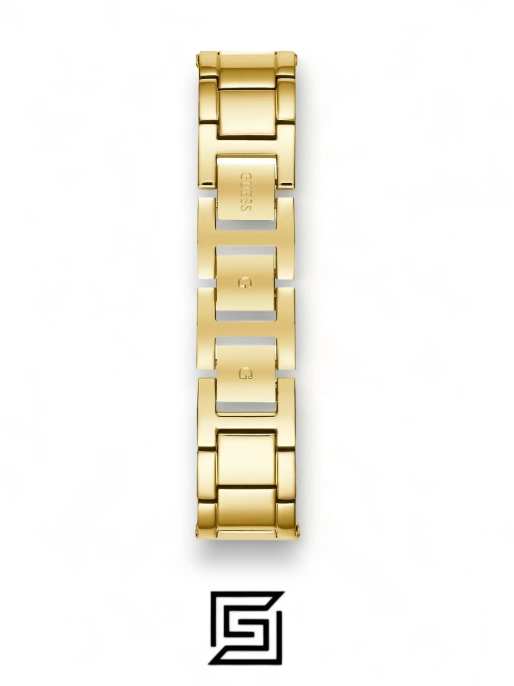 Guess original-watches ساعة لينوكس للنساء، سوار شبكي من الستانلس ستيل، مينا ذهبي - U1155L3