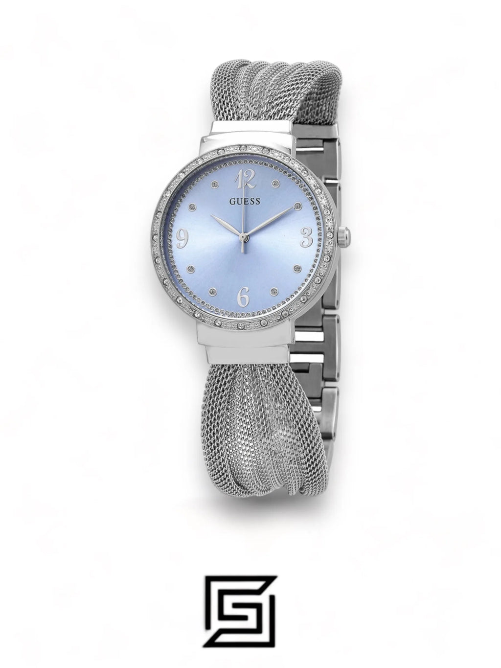 Guess watches Quartz Crystal Blue Dial Ladies Watch - U1083l4