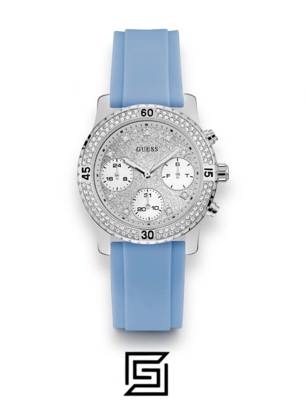 Guess watches Women's Stone Studded Rubber Analog Watch - W1098L3