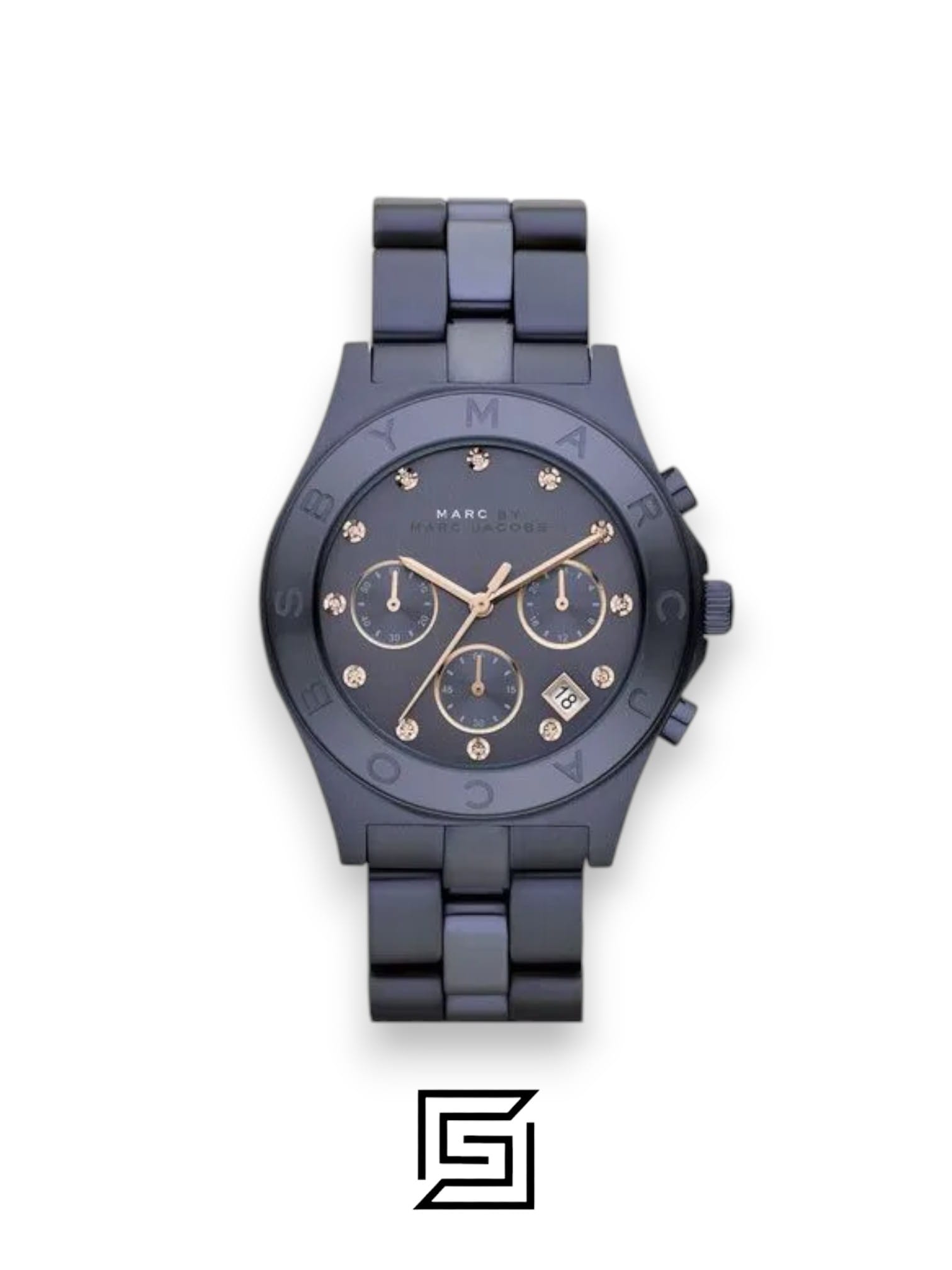 Marc Jacobs original-watches MBM8581 Blade Blue/Aluminum Ø40 mm