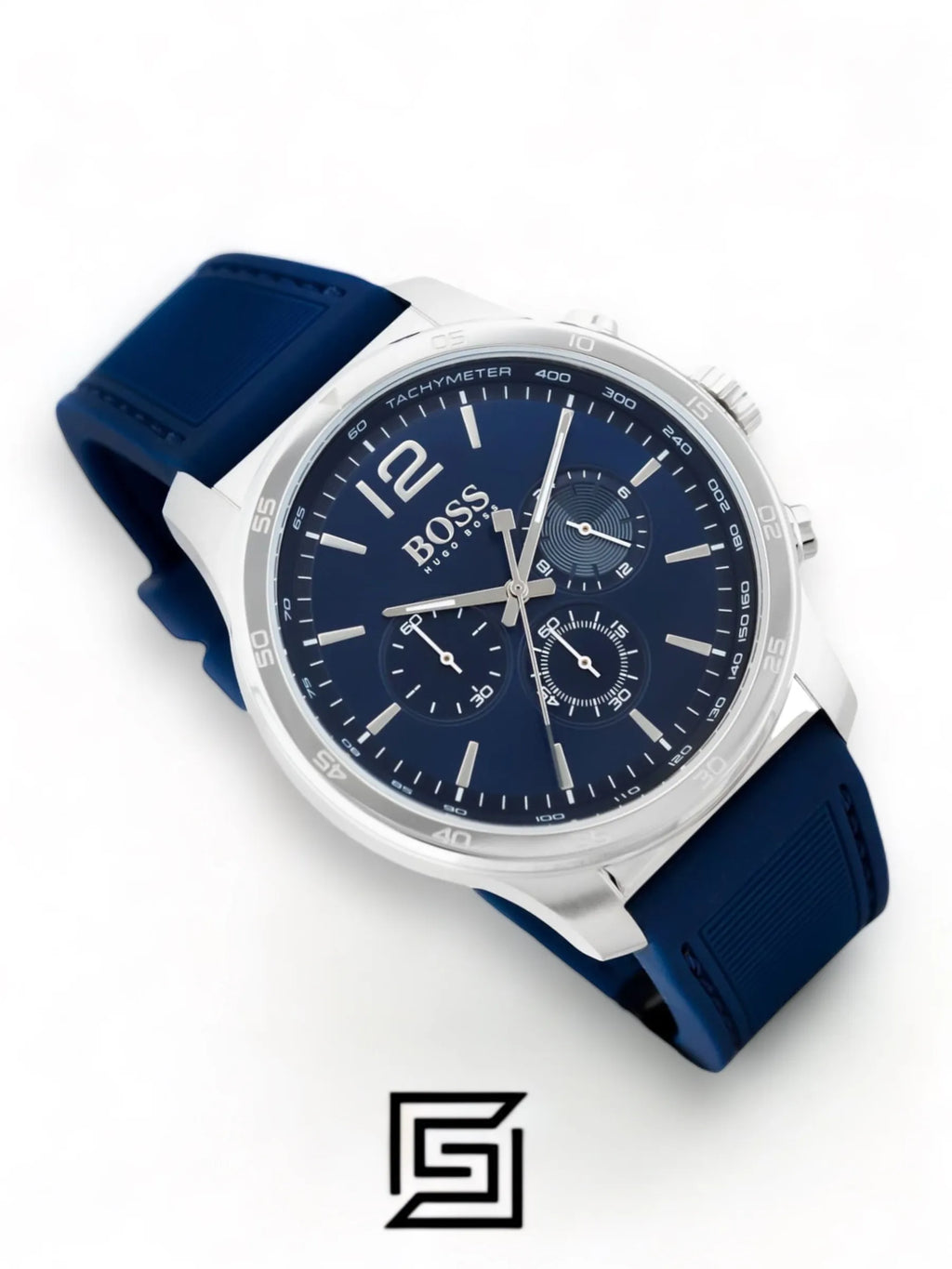 Hugo Boss original-watches Men's Blue Dial Rubber Band Watch - 1513526