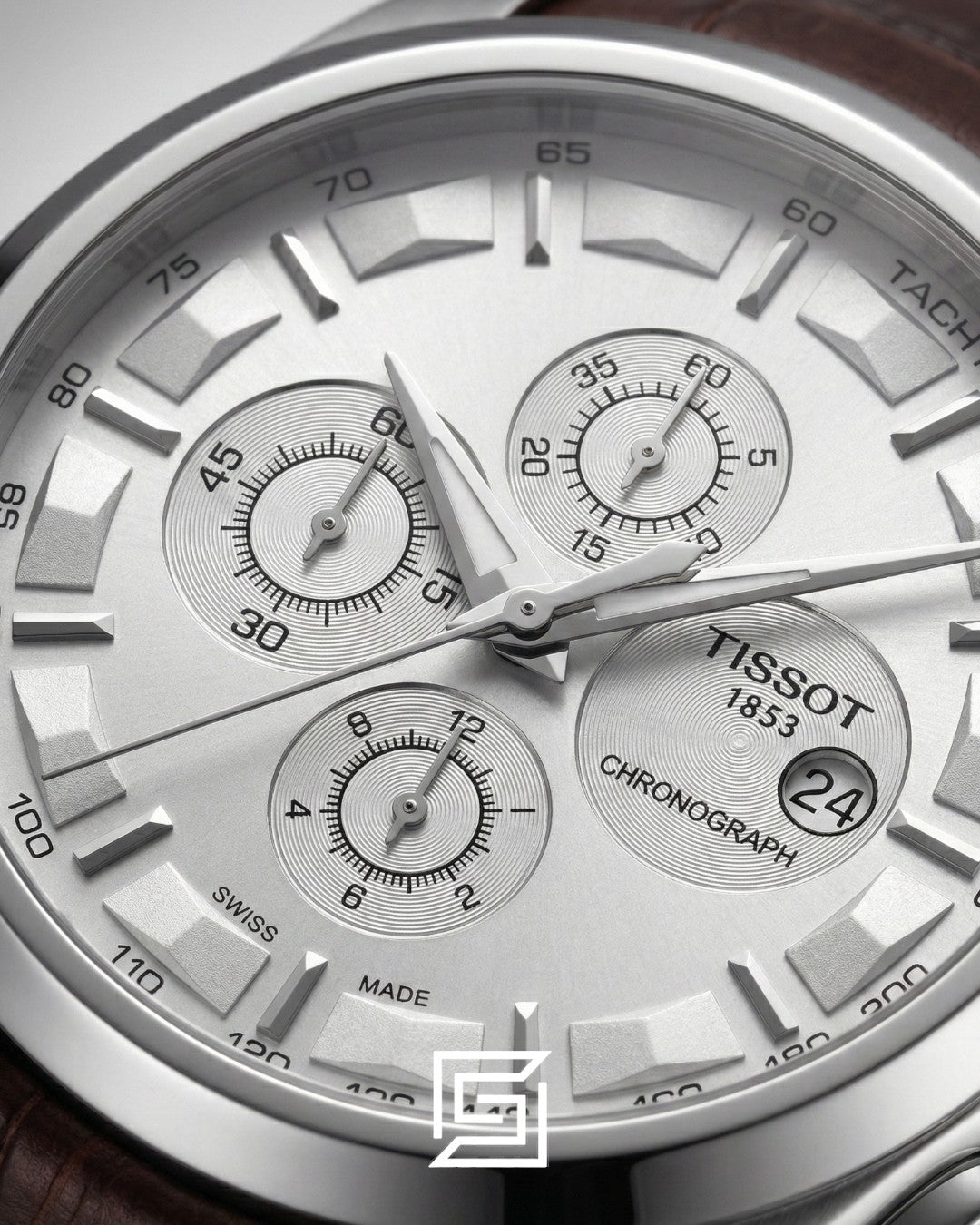 Tissot Couturier Chronograph - Silver Dial - Stainless Steel - Japanese Quartz