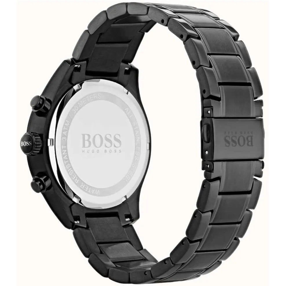 Hugo Boss original-watches Mens Grand Prix Black IP/Gold Accent 1513578