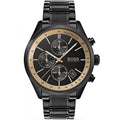 Hugo Boss original-watches Mens Grand Prix Black IP/Gold Accent 1513578