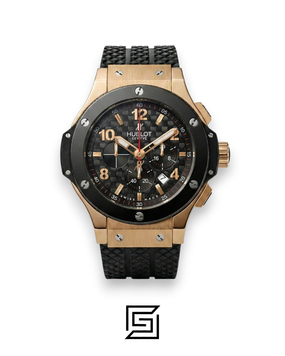 Hublot Big Bang King – Rose Gold Case with Black Dial & Rubber Strap