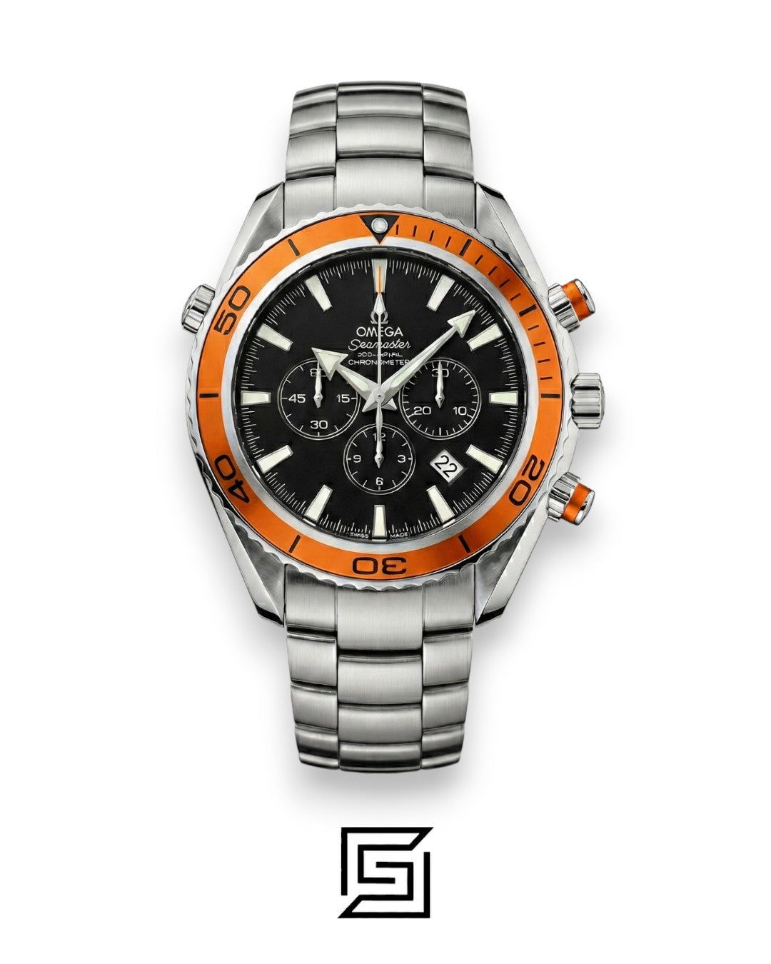 Omega Seamaster Planet Ocean Chronograph – Orange Bezel & Steel 600M