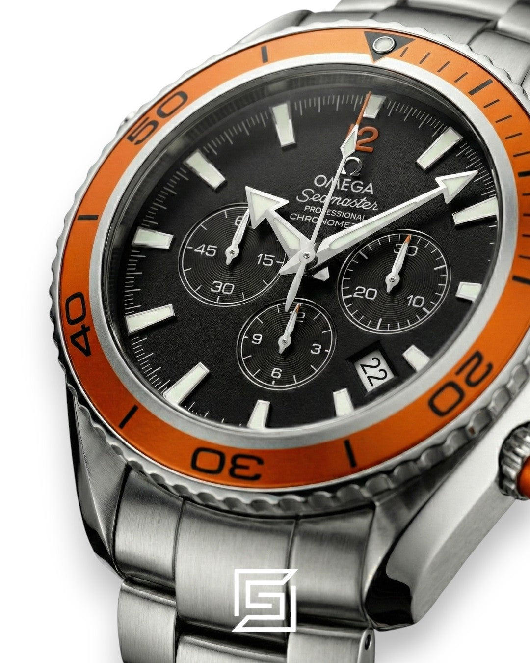Omega Seamaster Planet Ocean Chronograph – Orange Bezel & Steel 600M