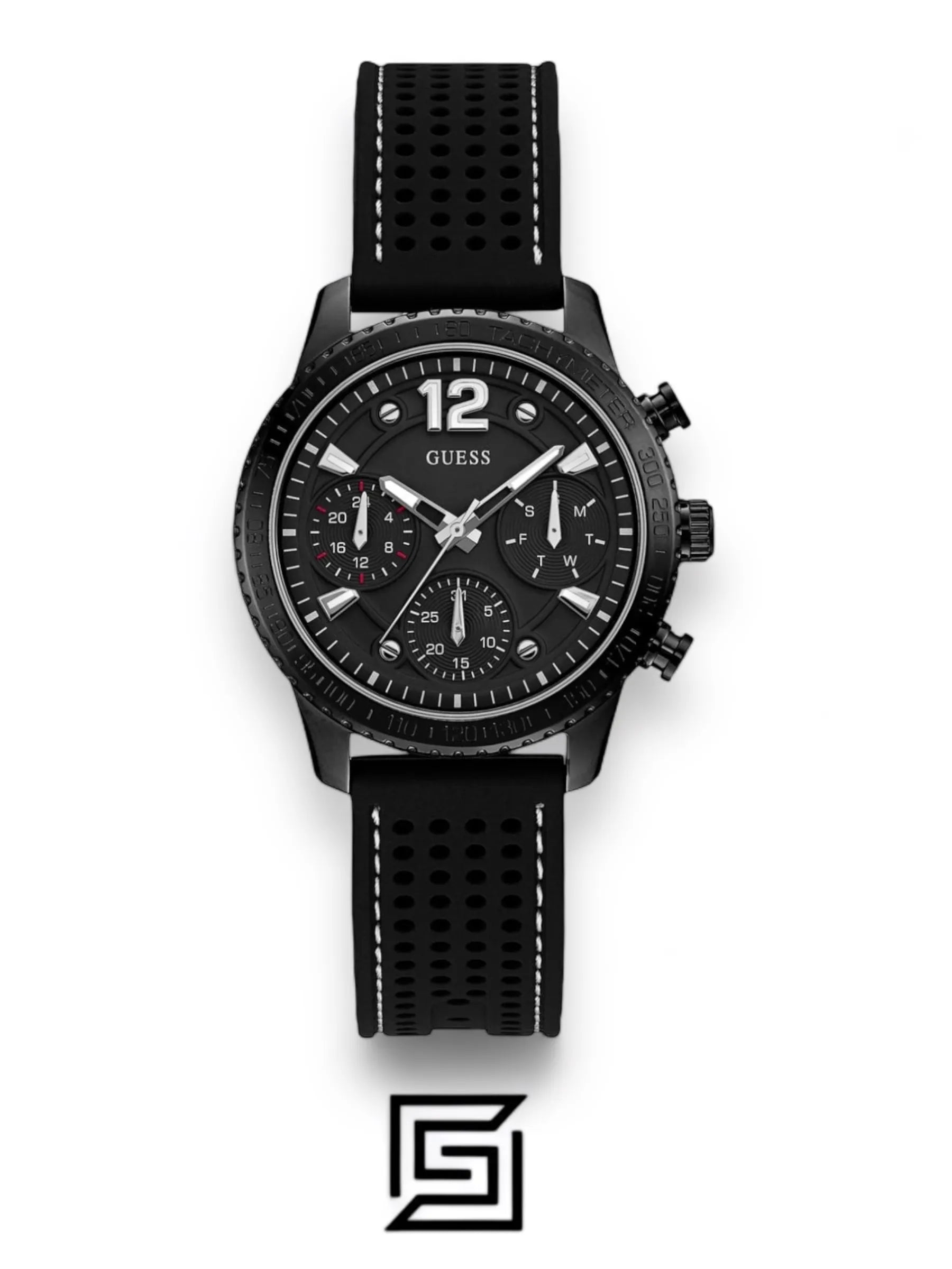 Guess original-watches Marina Women's Black Dial Silicone Band Watch - W1025L3