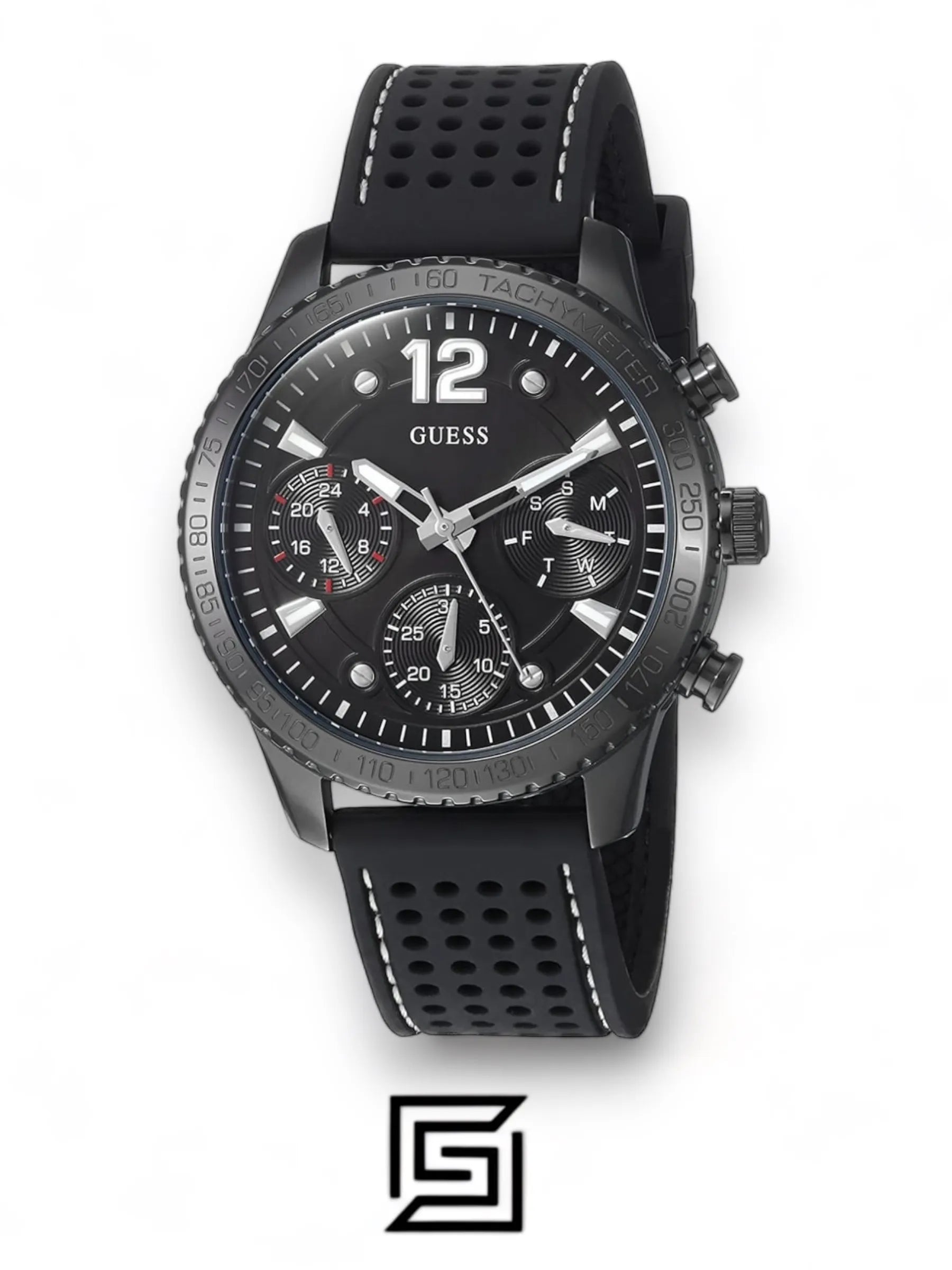 Guess original-watches Marina Women's Black Dial Silicone Band Watch - W1025L3