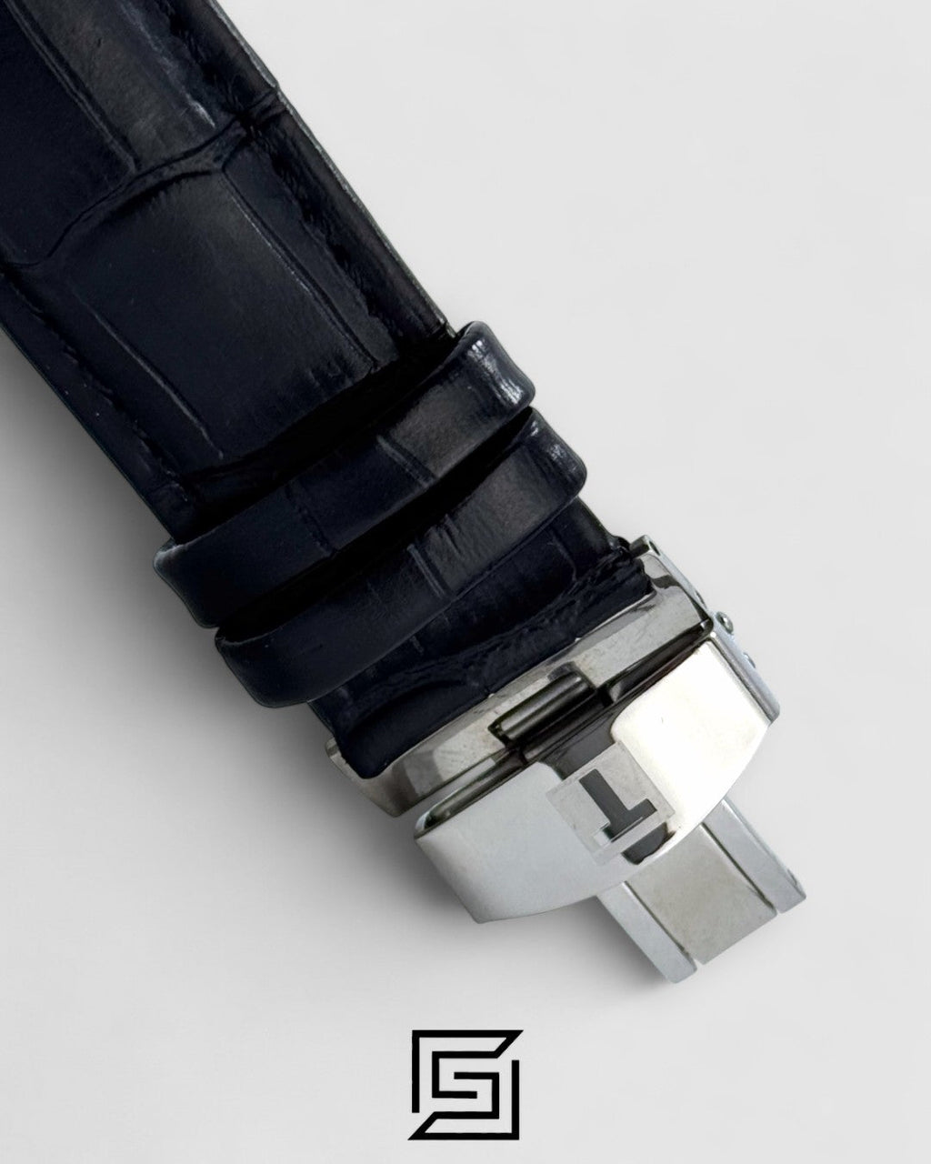 Tissot Couturier Chronograph - Black Dial - Black Leather Strap - Japanese Quartz