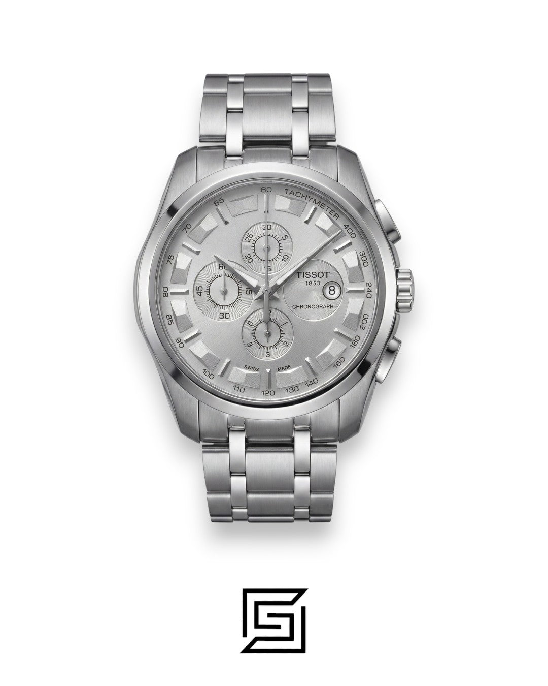 Tissot 4 Counters Silver - White Dial - Stainless Steel - Japanese Quartz