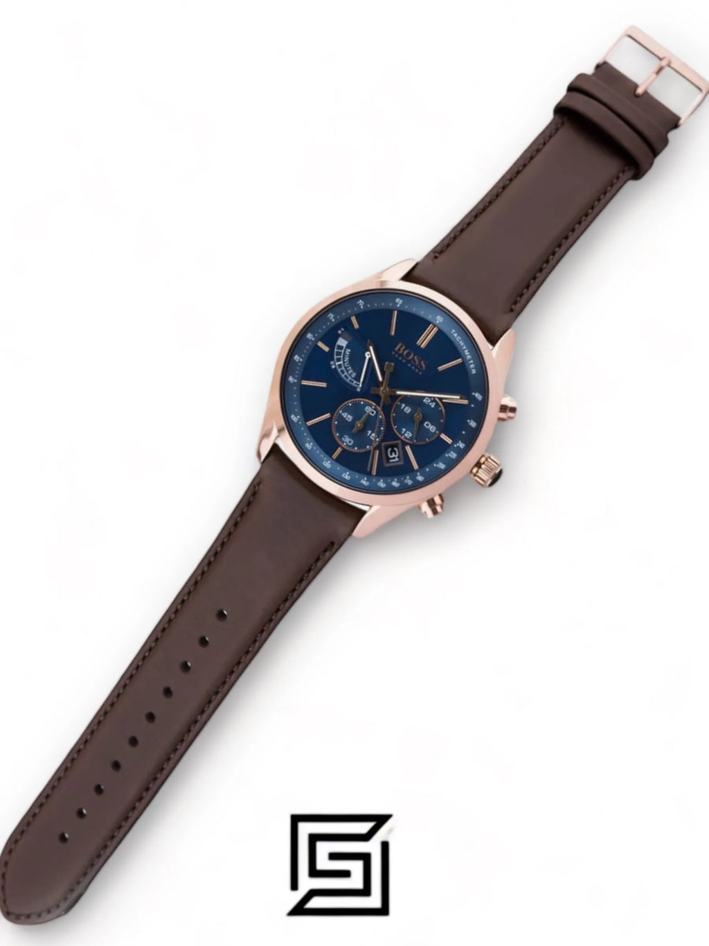 Hugo Boss watches Men's Blue Dial Color Leather Strap Watch - 1513604