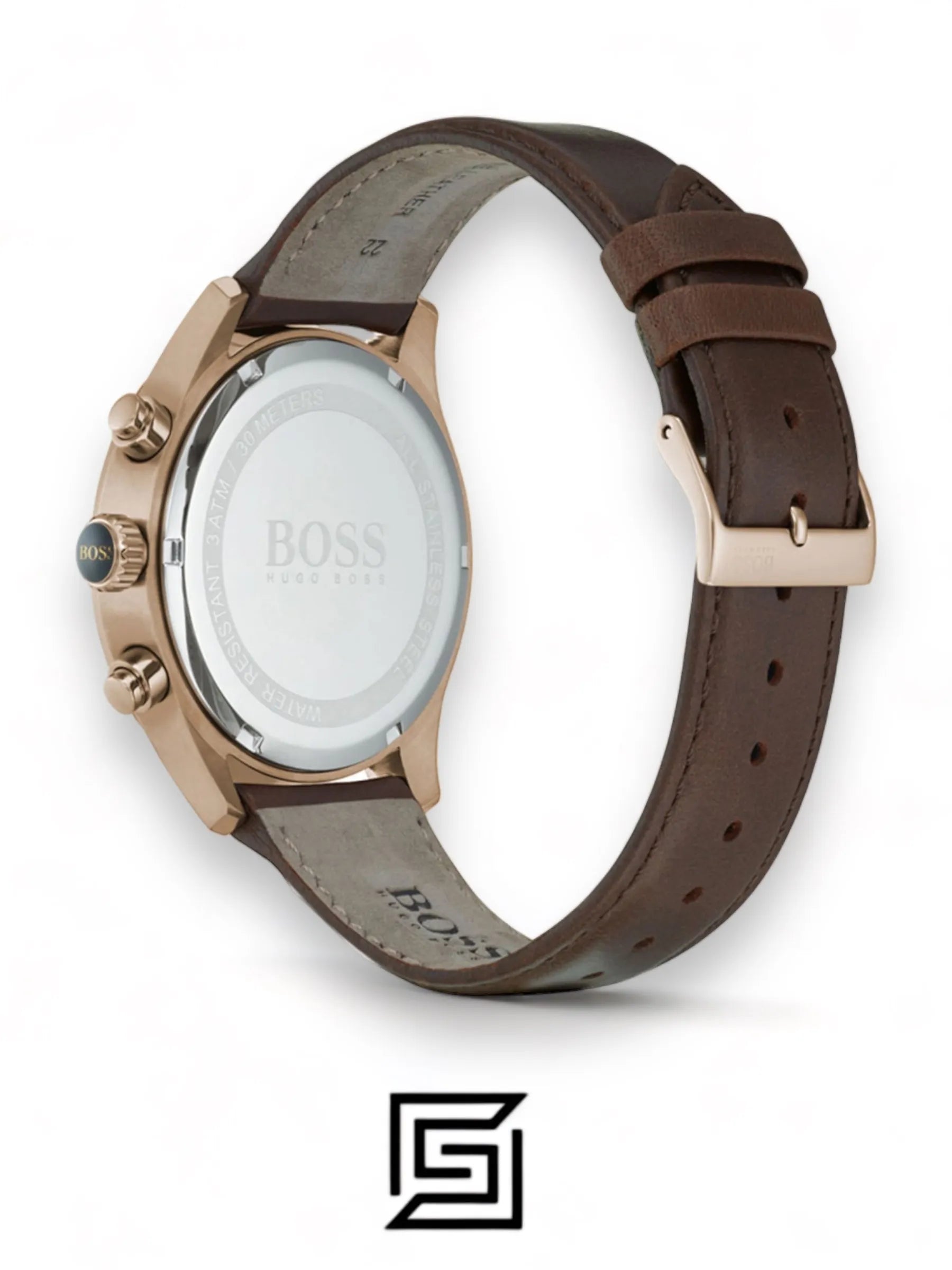Hugo Boss watches Men's Blue Dial Color Leather Strap Watch - 1513604