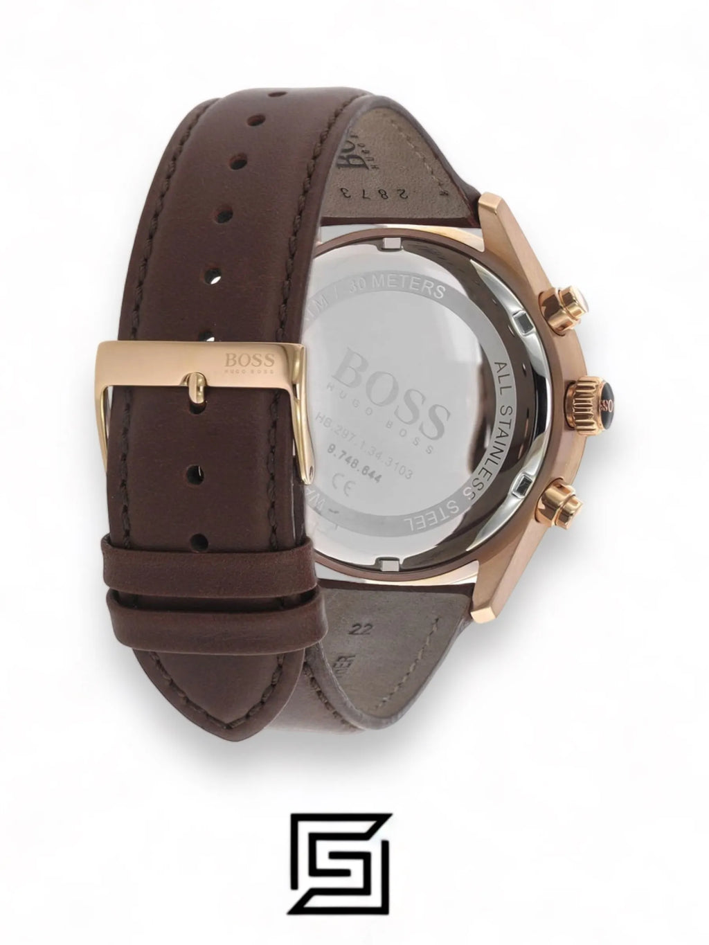 Hugo Boss watches Men's Blue Dial Color Leather Strap Watch - 1513604