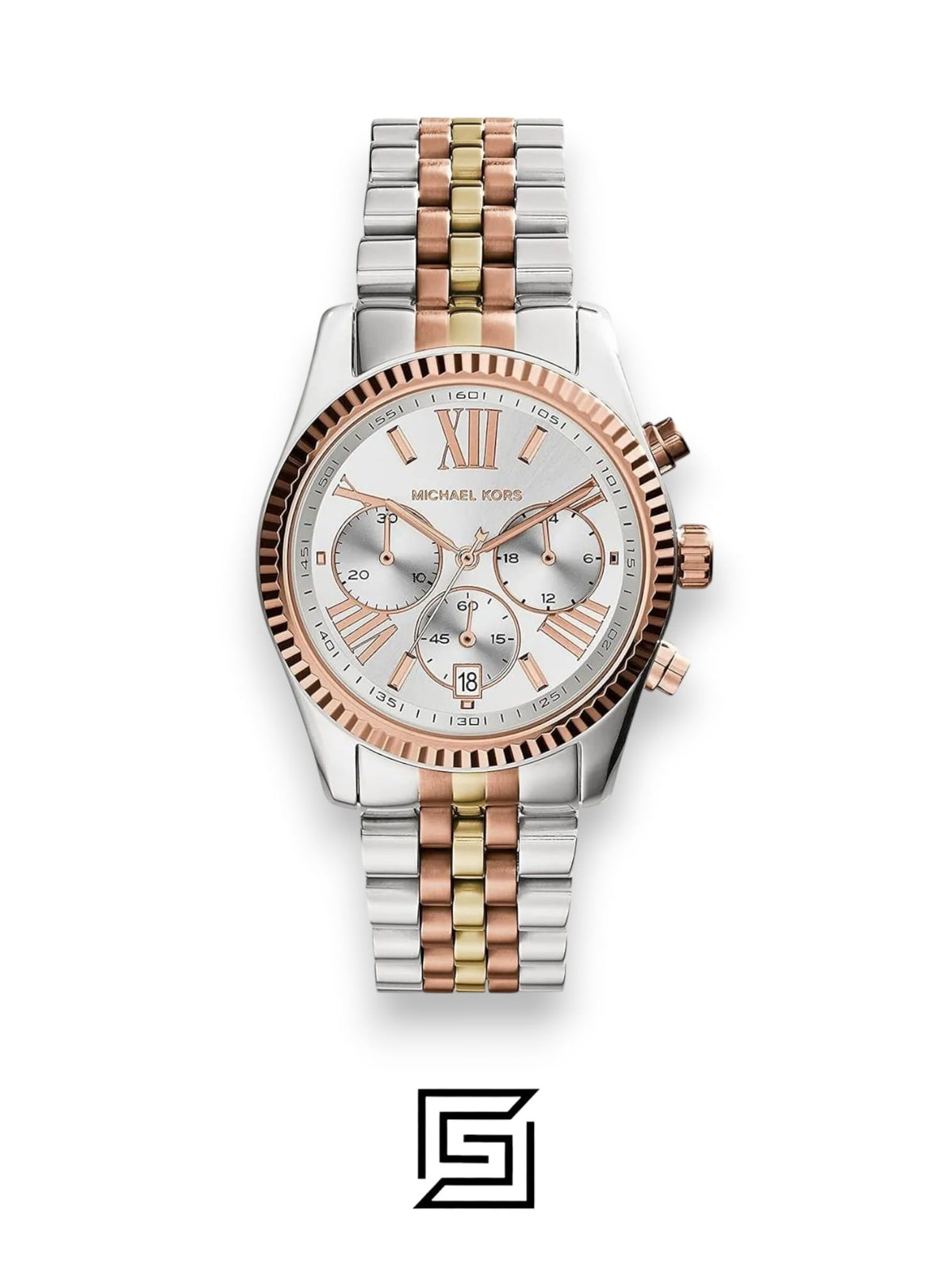 Michael Kors original-watches Lexington Women's Silver Dial Stainless Steel Band Watch - MK5735