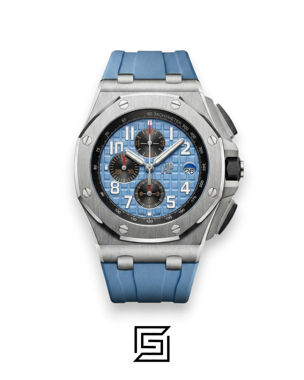 AP Royal Oak Offshore Chronograph Sky Blue Numbers Dial 42mm
