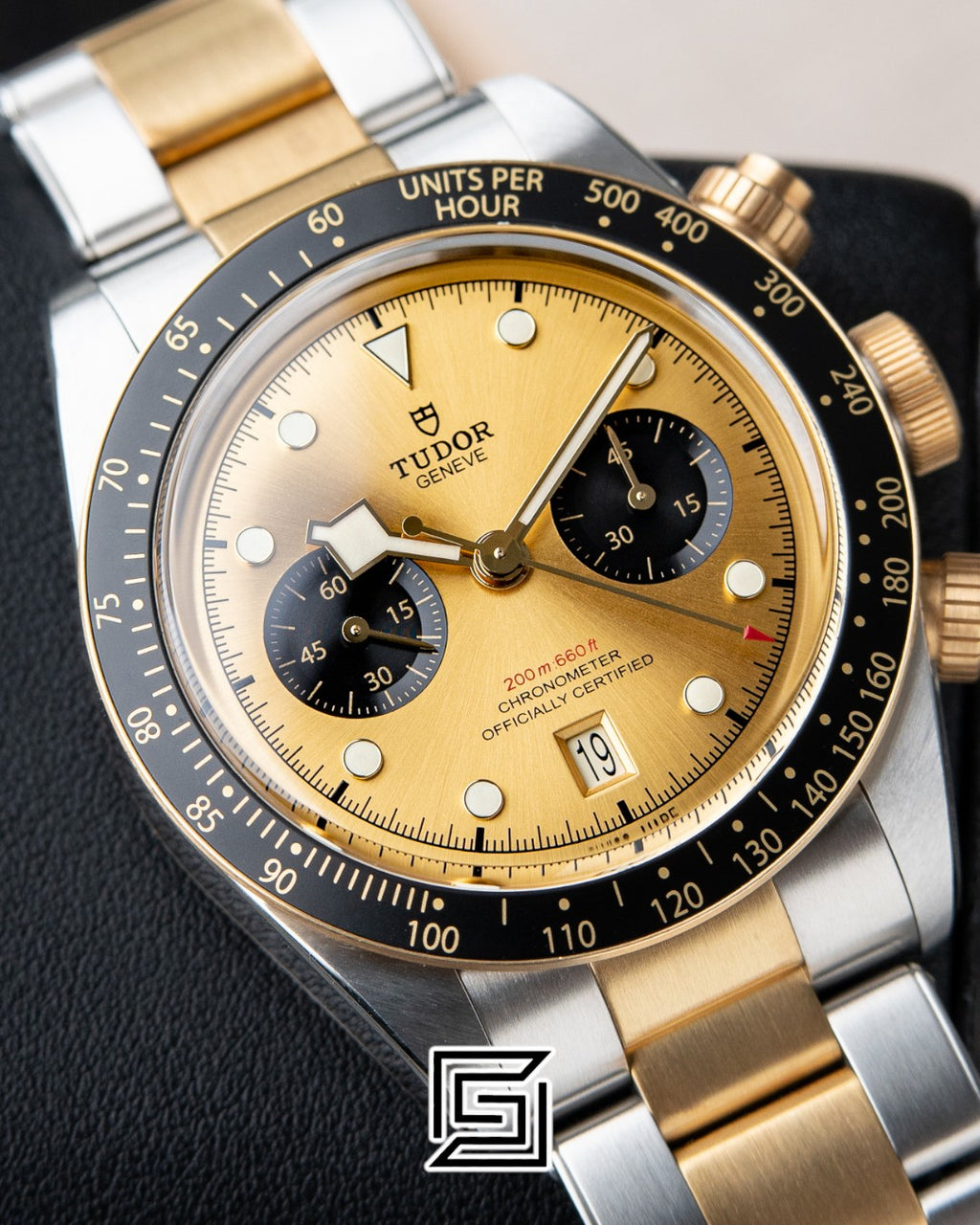 Tudor Black Bay Half Gold Gold Counters