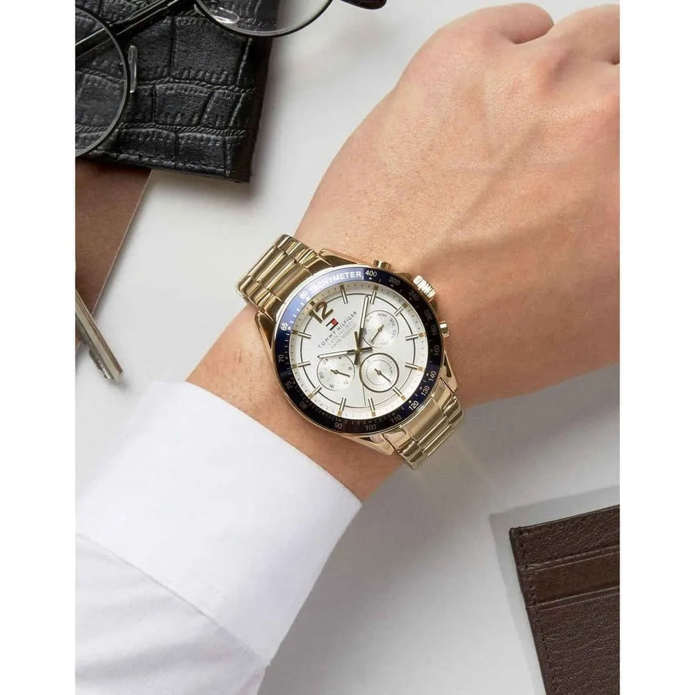 Tommy Hilfiger watches Men's Sophisticated Sport Gold-Tone Stainless Steel - 1791121
