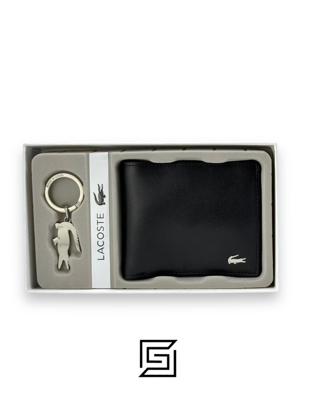 LACOSTE SET WALLET AND MEDAL