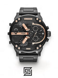 Diesel original-watches Black Stainless Black dial Chronograph for Men - DZ7312