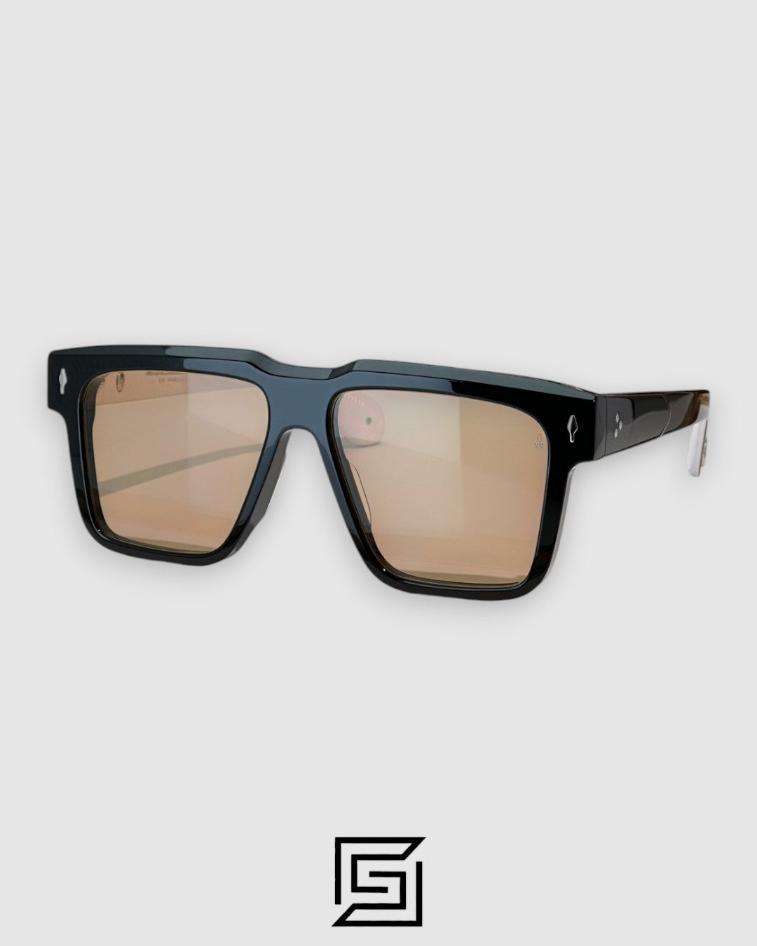 Jacques Marie Mage TRAMONTO Black Frame With Amber Lenses