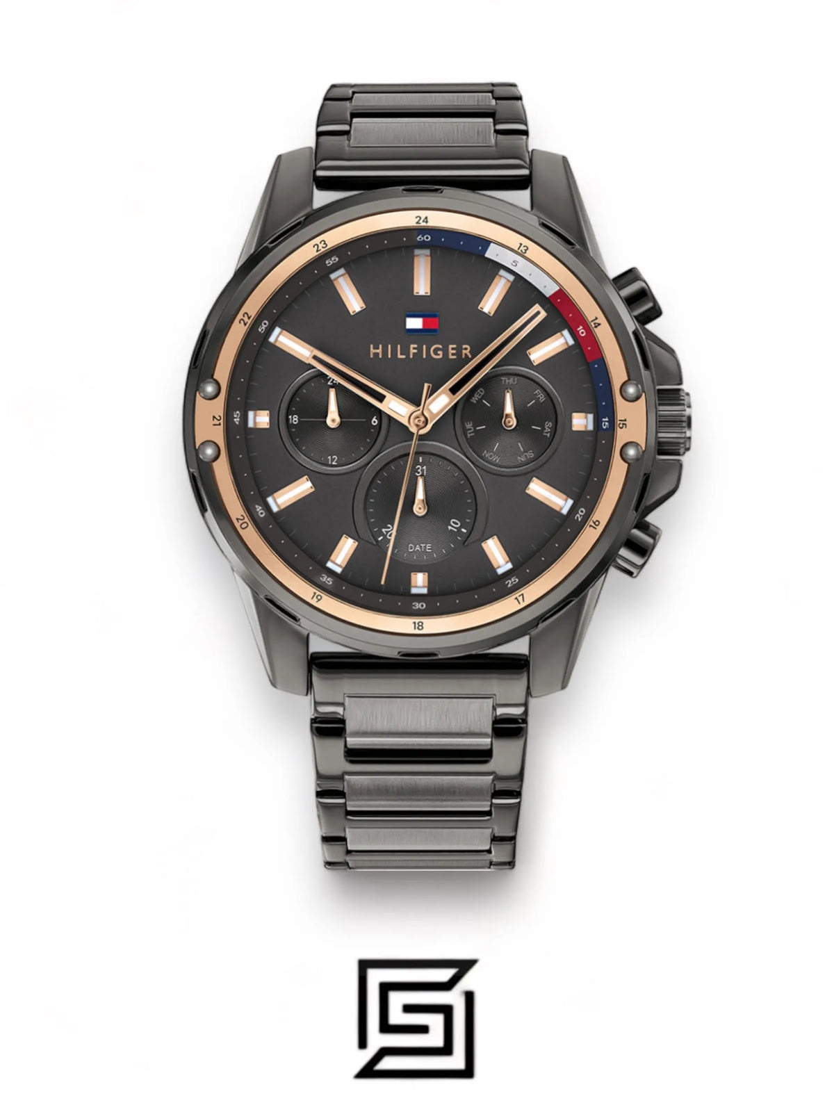 Tommy Hilfiger original-watches Mens Multi Dial Quartz Watch Mason, Grey 1791790