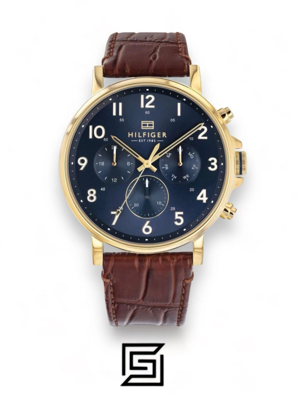 Tommy Hilfiger watches Men's Blue Dial Leather Band Watch - 1710380