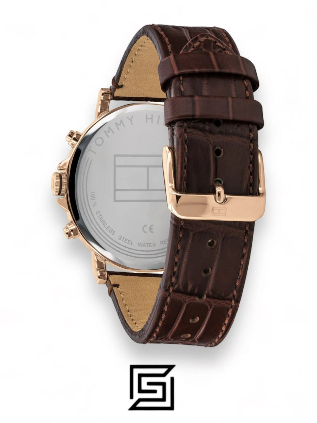 Tommy Hilfiger watches Men's Black Dial Leather Band Watch - 1710379
