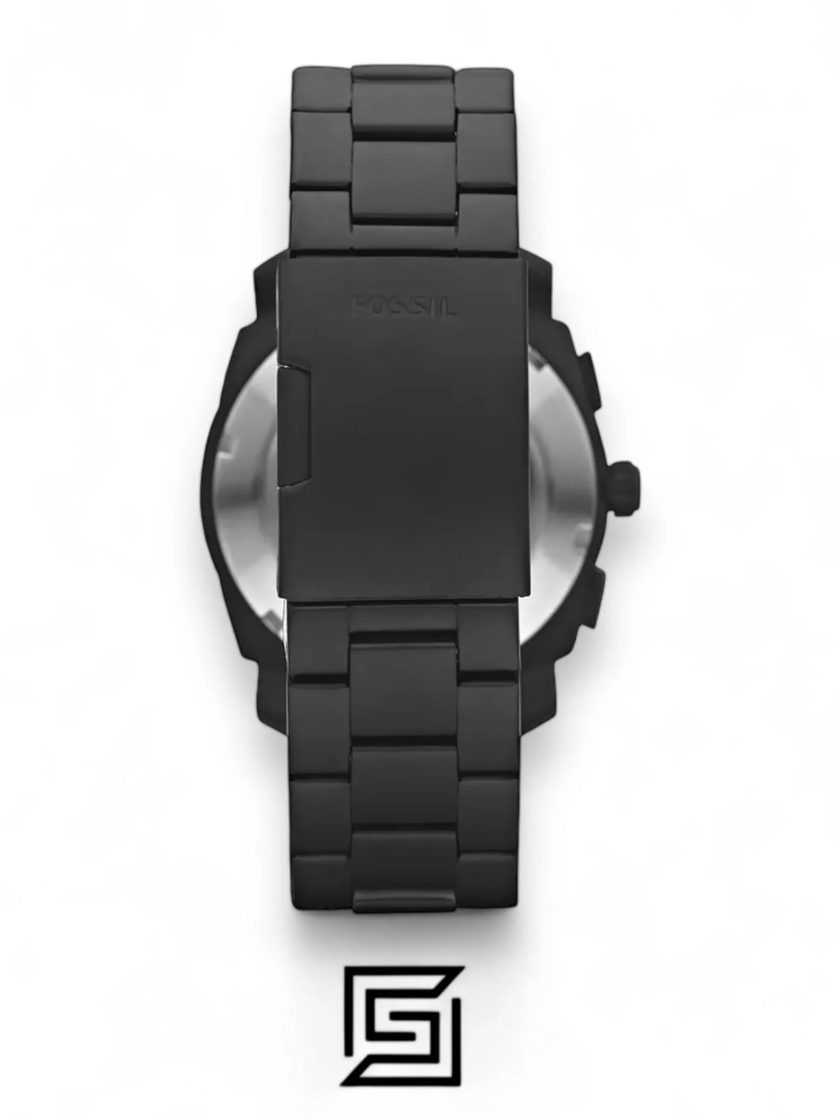 Fossil watches Machine Mid-Size Chronograph Black Stainless Steel Watch - FS4682