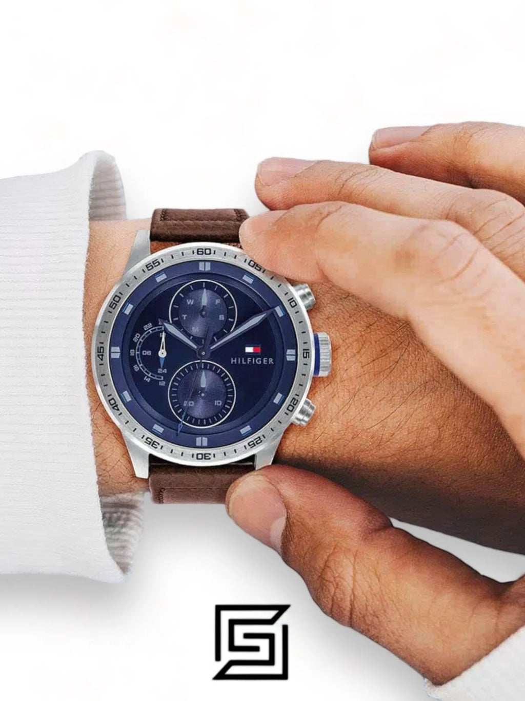 Tommy Hilfiger watches Men's Analogue Quartz Watch with Leather Calfskin Strap - 1791807