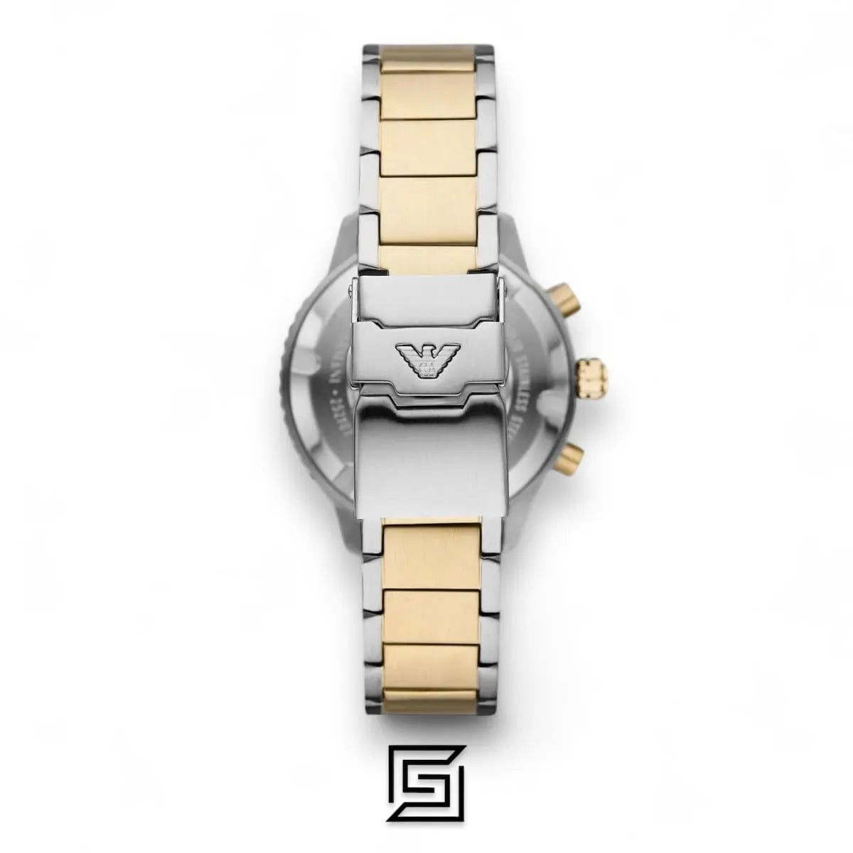 Men's Wrist Watches AR11362 Analog 2T SILVER GOLD Stainless Steel Quartz Round manual