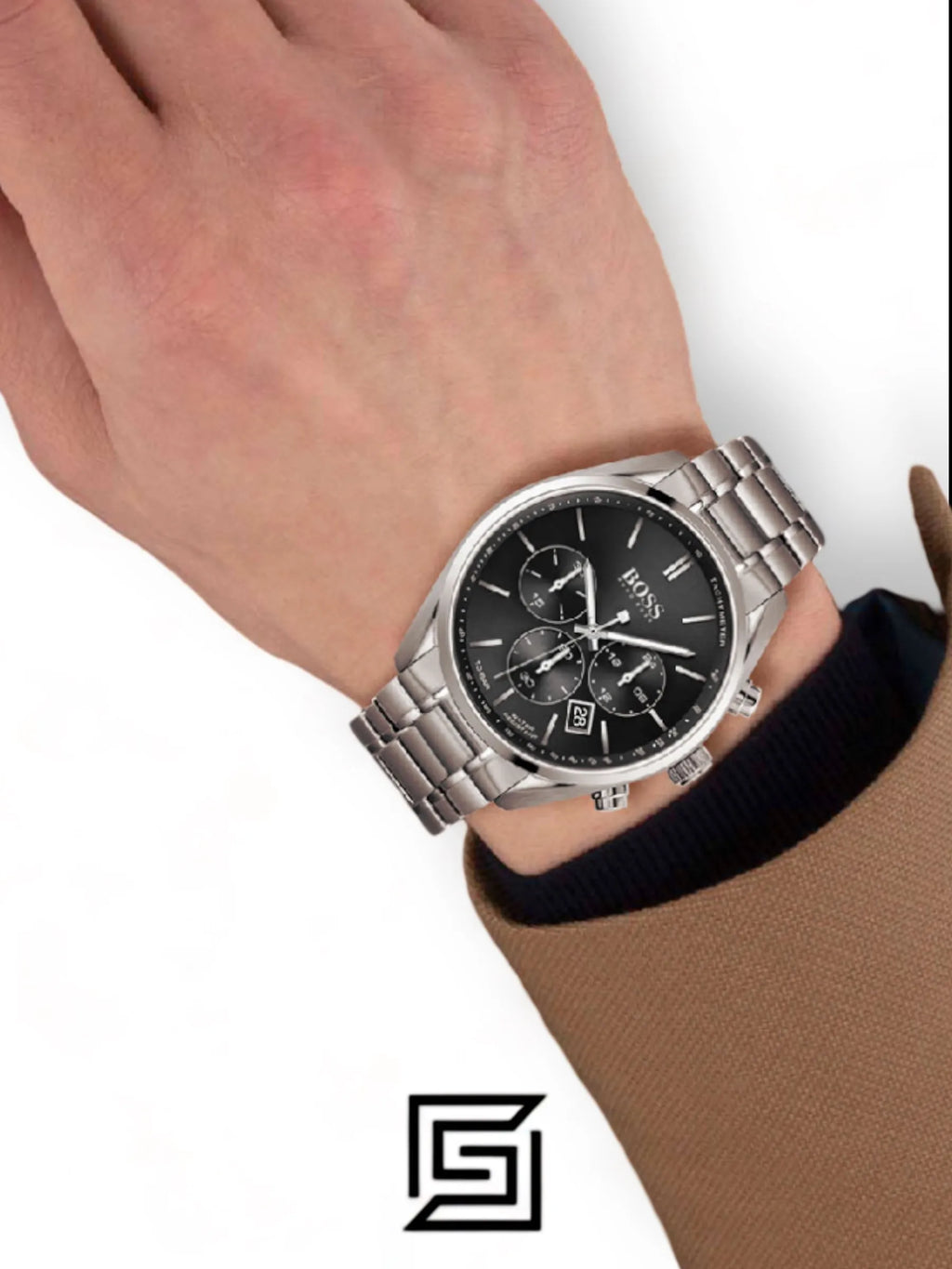 Hugo Boss watches Men's Quartz Watch with Stainless Steel Strap, Silver - 1513871