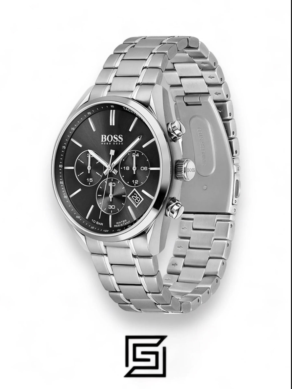 Hugo Boss watches Men's Quartz Watch with Stainless Steel Strap, Silver - 1513871