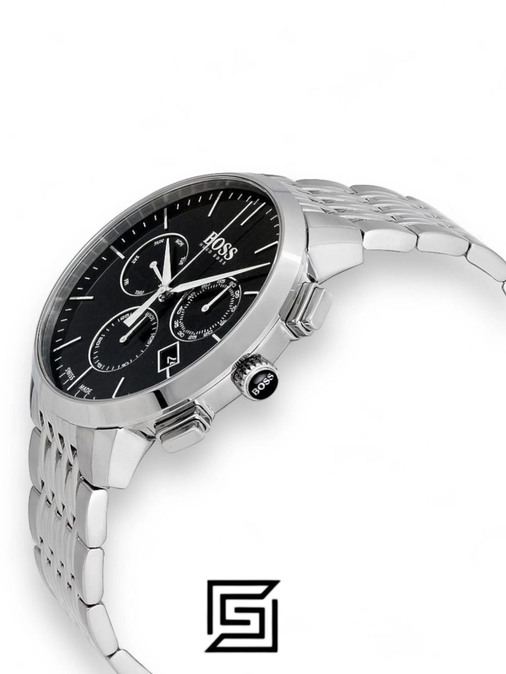Hugo Boss original-watches Chronograph Men's Black Dial Stainless Steel Band Watch - 1513267