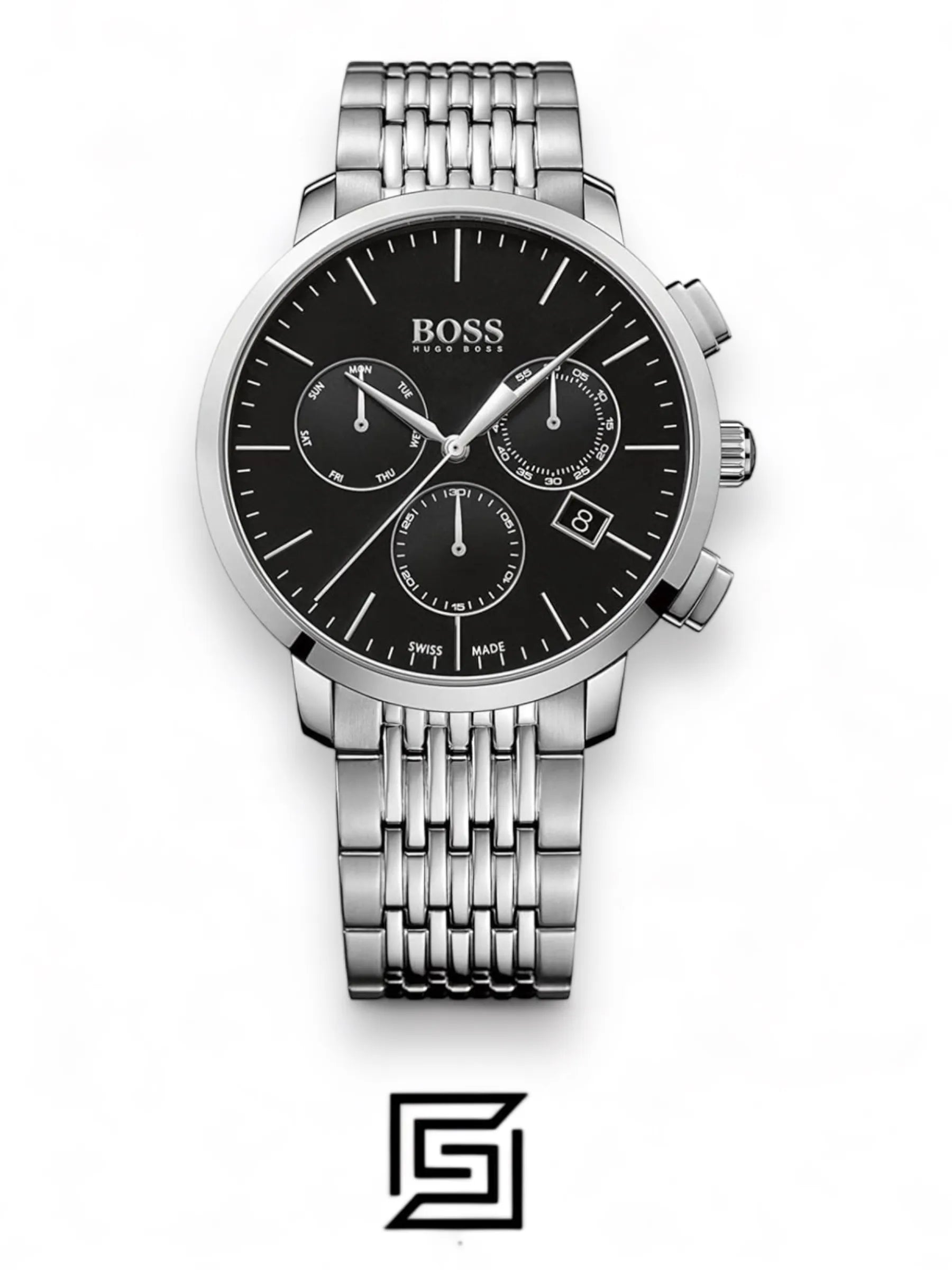 Hugo Boss original-watches Chronograph Men's Black Dial Stainless Steel Band Watch - 1513267