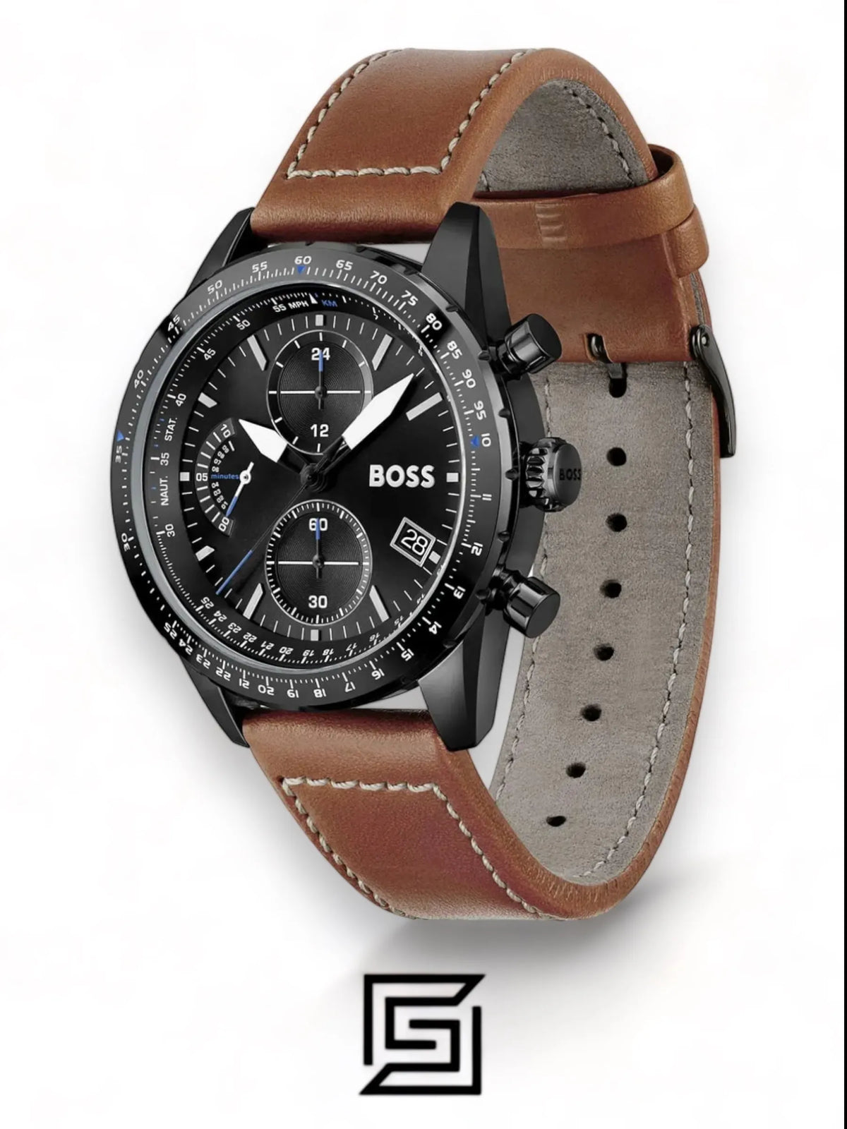 Hugo Boss watches Men's Stainless Steel Quartz Watch with Leather Strap - 1513851