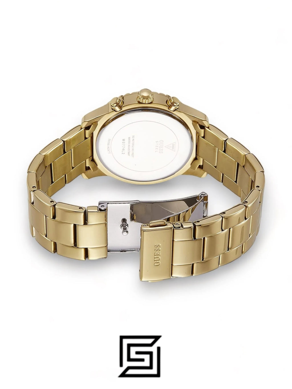 ساعة أنالوج نسائية من Guess مرصعة بالأحجار - W0774L2