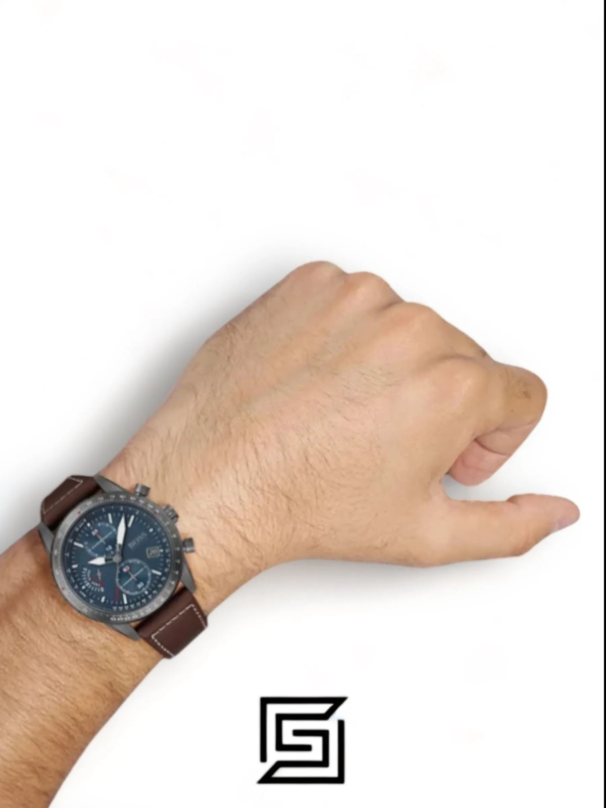 Hugo Boss original-watches Chronograph Quartz Watch for Men with Brown Leather Strap - 1513852