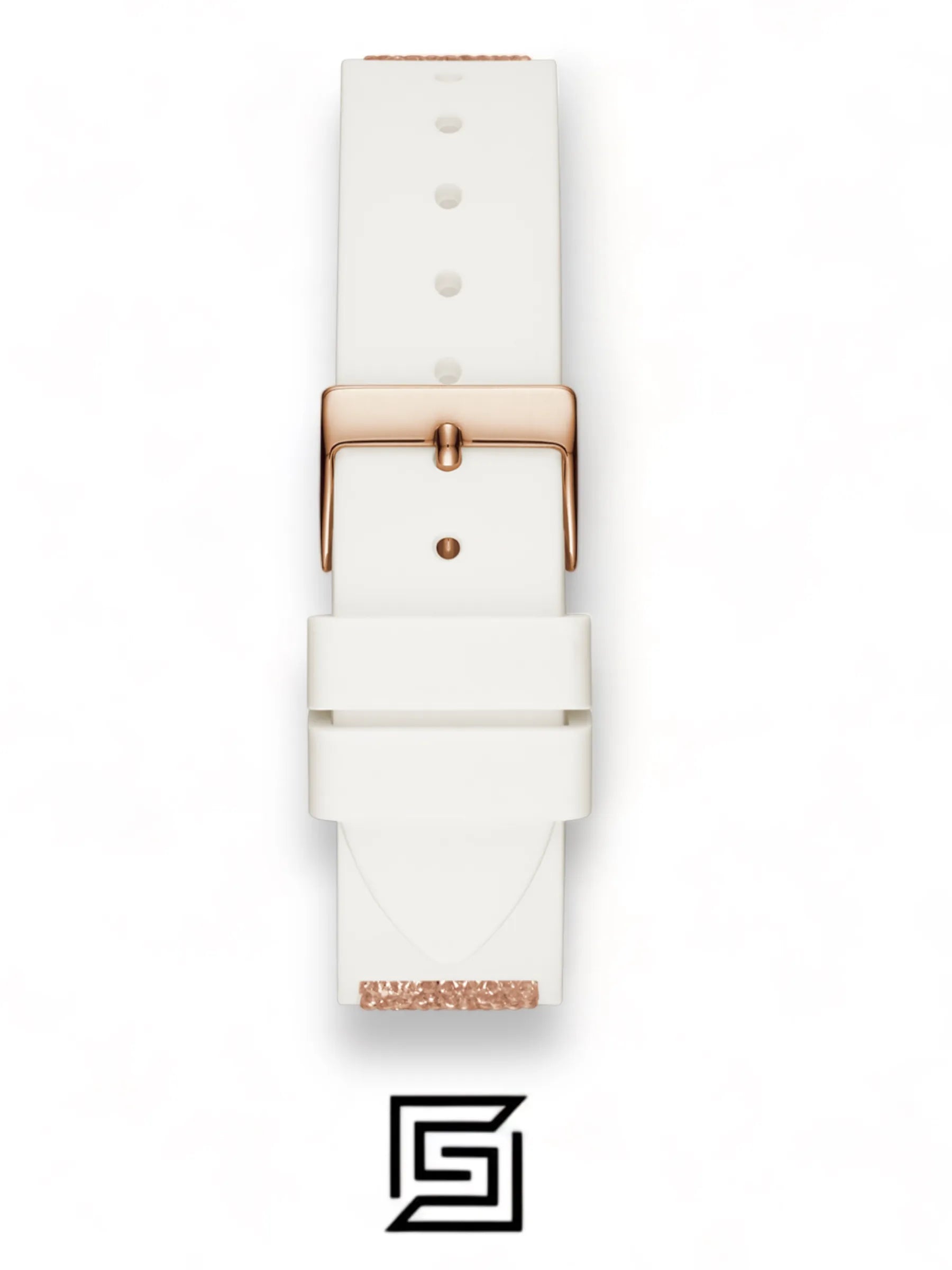 ساعة يد Guess Guess للسيدات بمينا أبيض وسوار من الستانلس ستيل - W1096L2