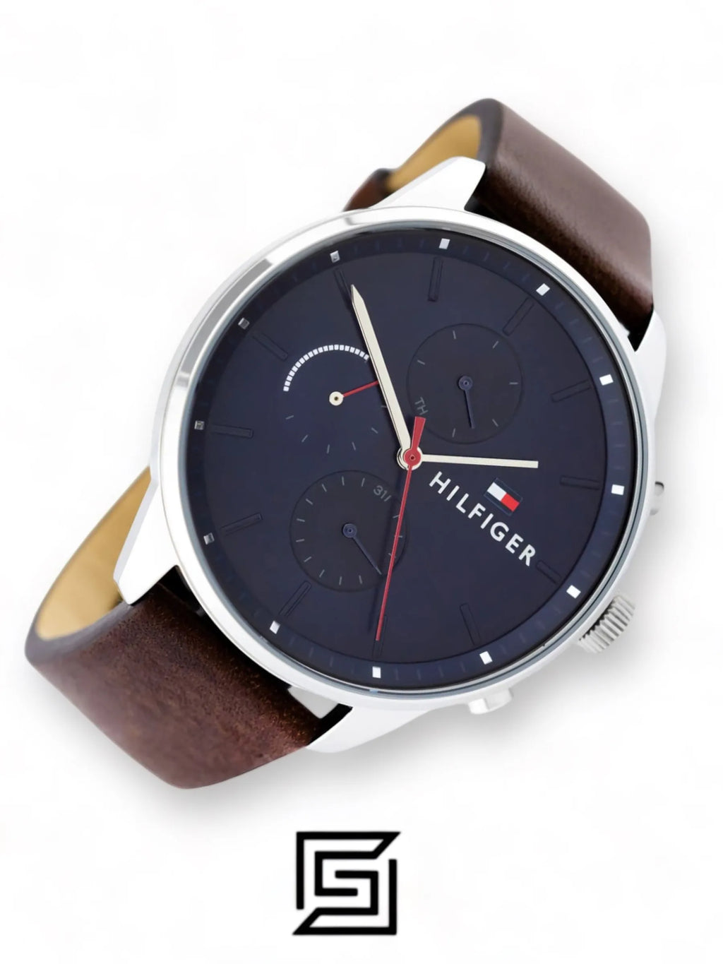 watches Men Analog Blue Casual Quartz Tommy Hilfiger Chase - 1791487