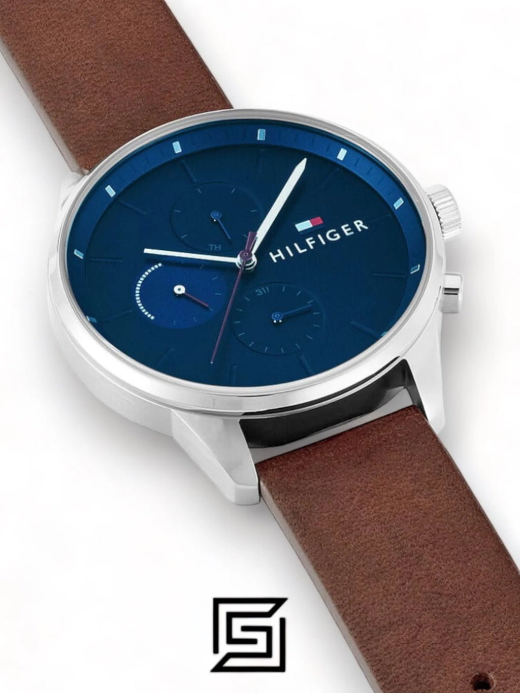 watches Men Analog Blue Casual Quartz Tommy Hilfiger Chase - 1791487