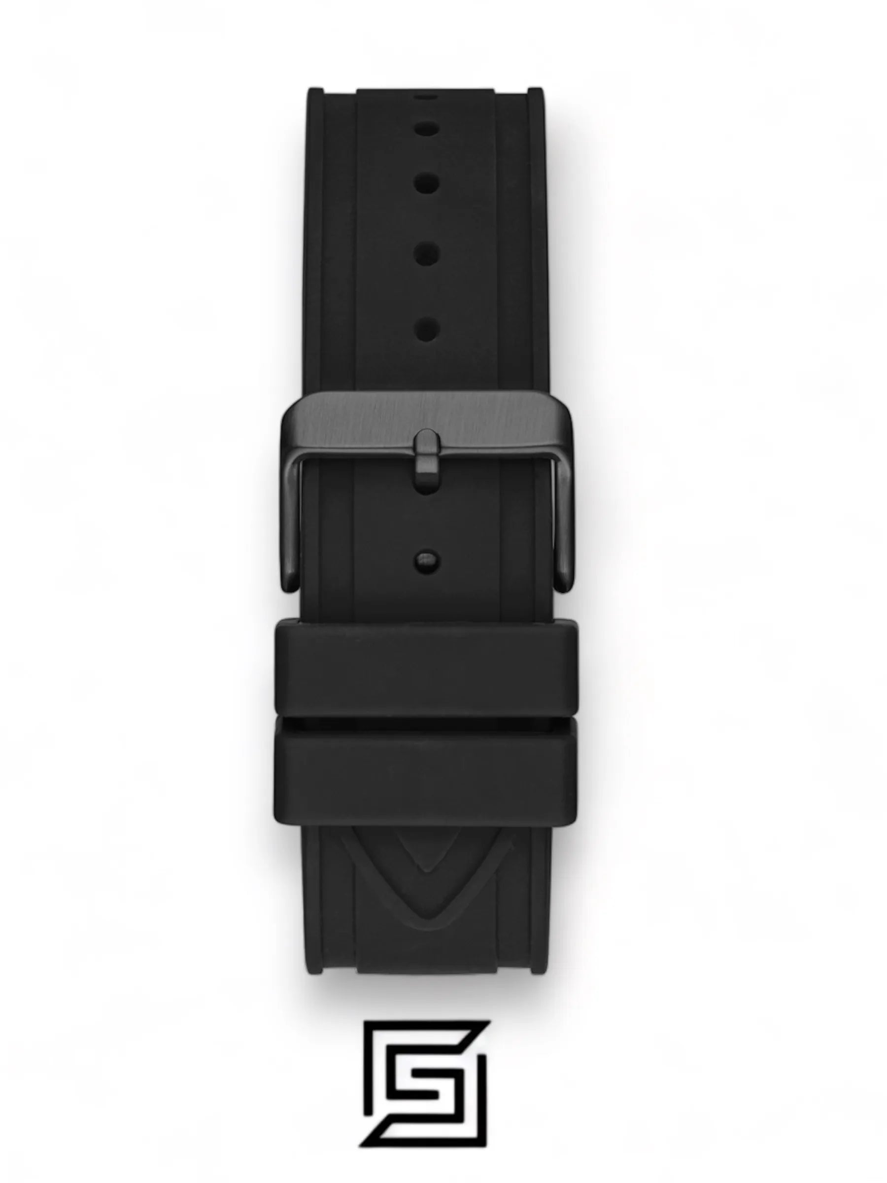GW0263G4 BLACK CASE BLACK SILICONE WATCH