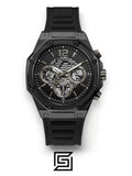 GW0263G4 BLACK CASE BLACK SILICONE WATCH