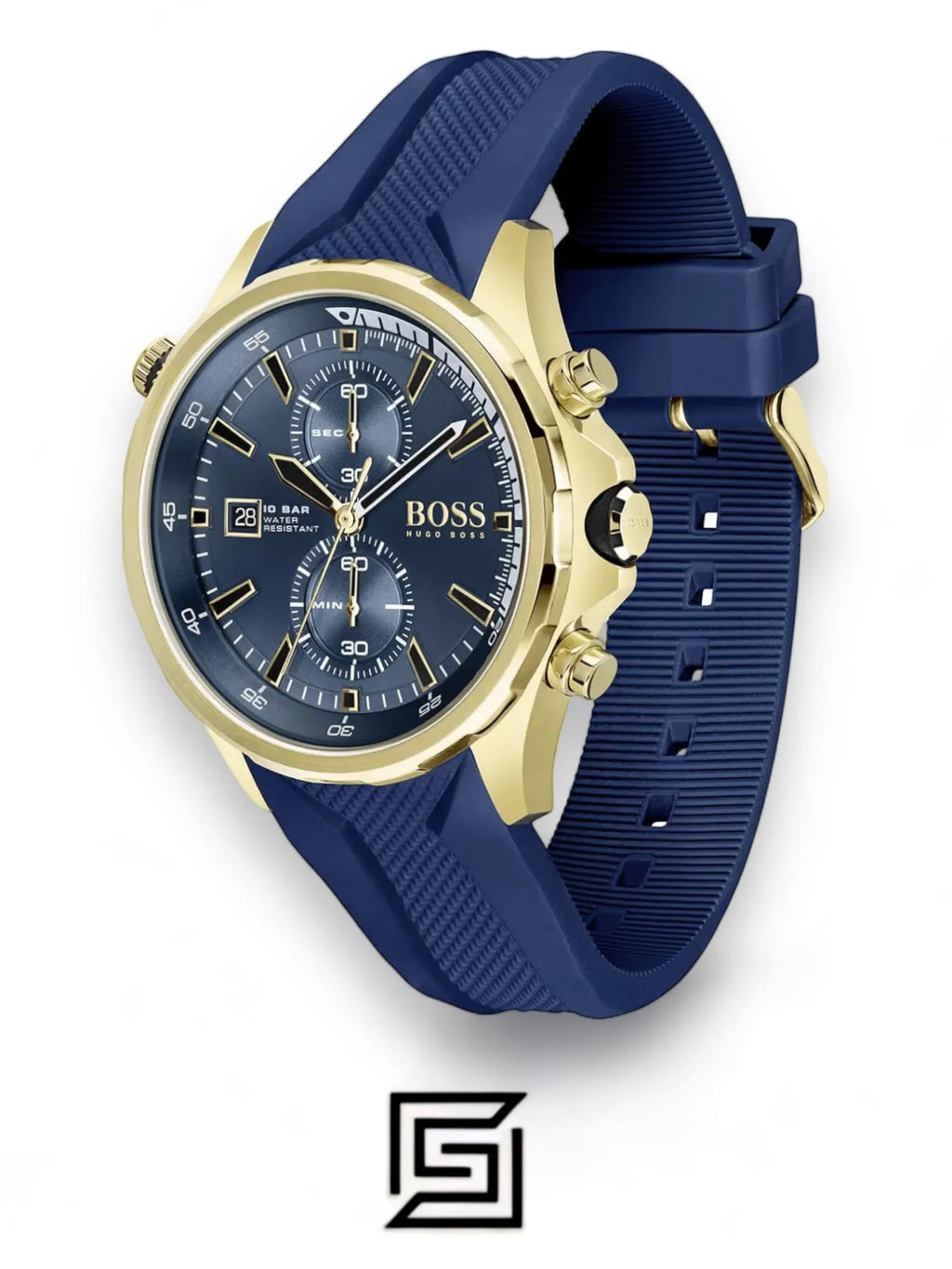 Hugo Boss watches Chronograph Quartz Watch for Men with Blue Silicone Bracelet - 1513822