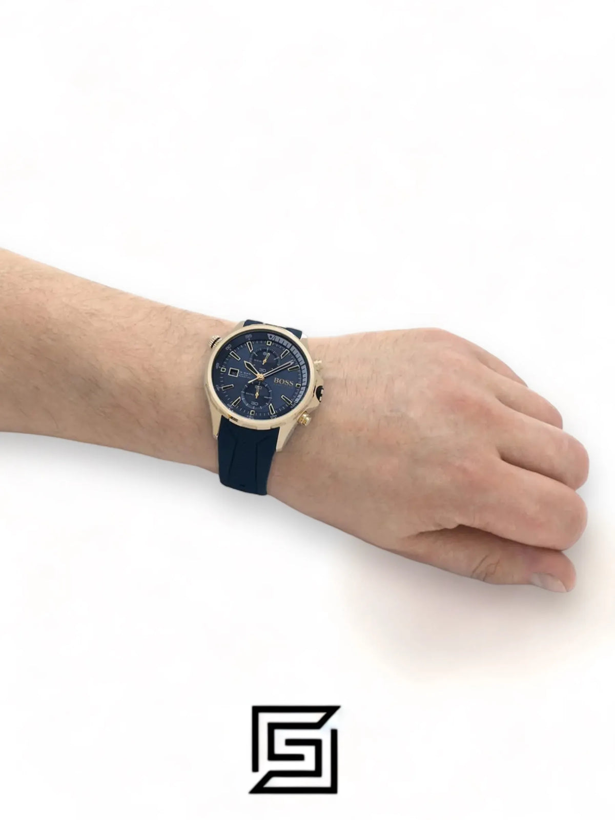 Hugo Boss watches Chronograph Quartz Watch for Men with Blue Silicone Bracelet - 1513822