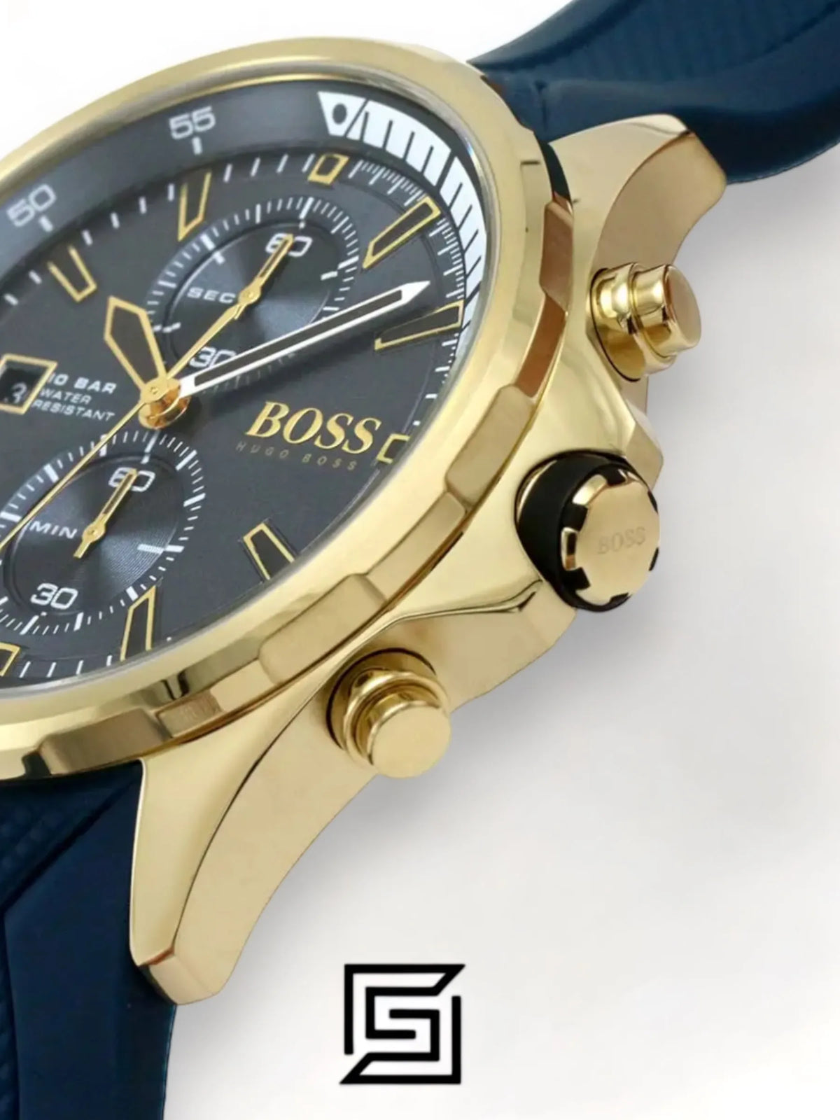 Hugo Boss watches Chronograph Quartz Watch for Men with Blue Silicone Bracelet - 1513822