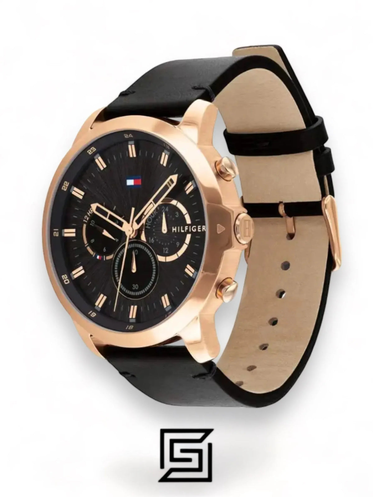 watches Tommy Hilfiger Men's Black Dial Watch 1791798
